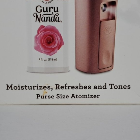 Guru Nanda Facial Mister Rose Water Purse Size Spray Atomizer NEW/Sealed - Picture 2 of 6